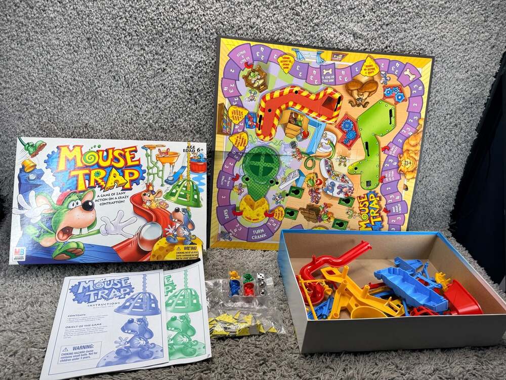 Milton Bradley Mouse Trap Board Game 2005 Edition Complete